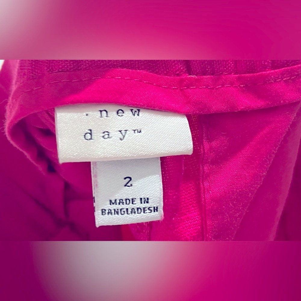 A New Day pink linen shorts, size 2, CB88 - Picture 6 of 7